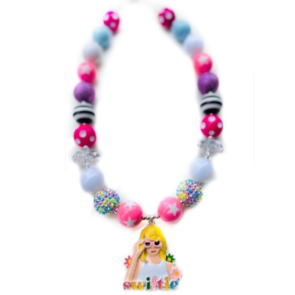 Colorful TS Swiftie Necklace with Pendant Birthday party favor Valentine gift